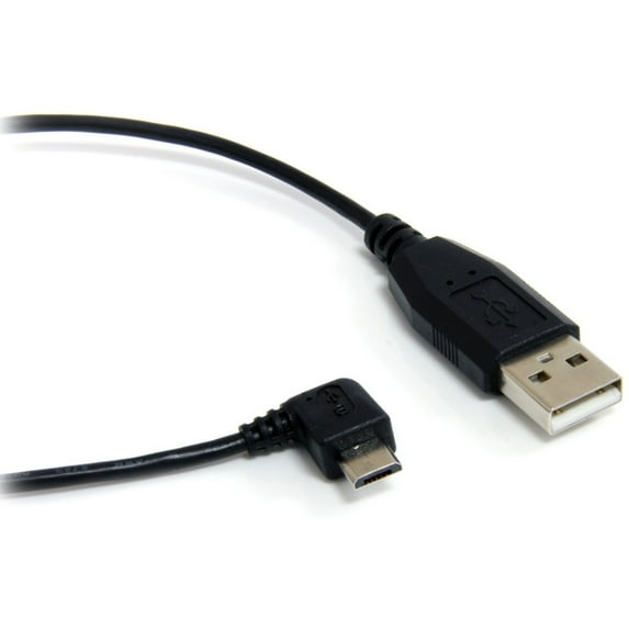 StarTech 3 ft Micro USB Cable - A to Right Angle Micro B