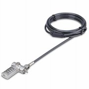 Universal Laptop Cable Lock 6.6ft, Serialized Combo Security Cable For Notebook, Compatible w/Noble Wedge /Nano/K-Slot