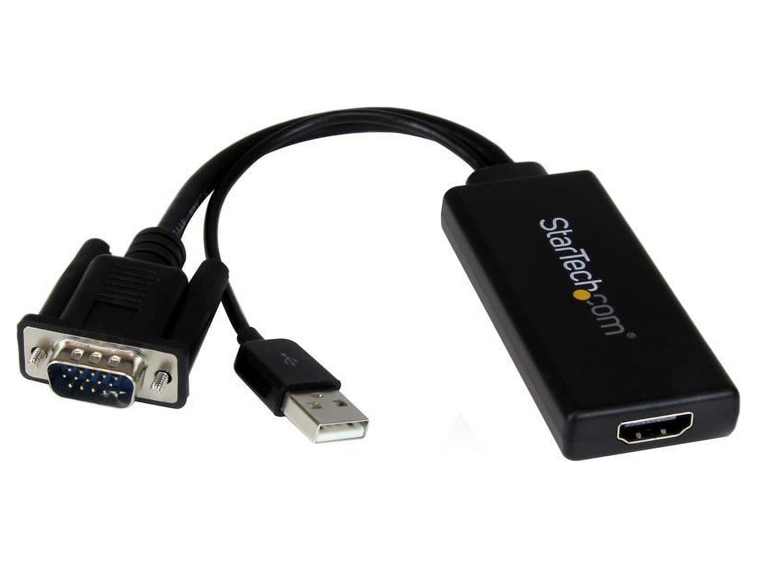StarTech.com VGA2HDU VGA to HDMI Adapter with USB Audio & Power - Portable VGA to HDMI Converter - 1080p - image 1 of 5