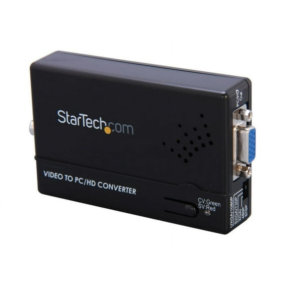 StarTech.com VID2VGATV2 Composite and S-Video to VGA Video Scan Converter