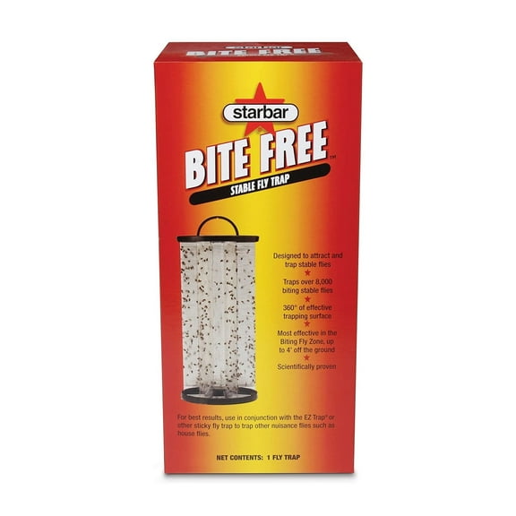 Starbar Bite Free Stable Fly Trap - Insecticide Free - 1 Fly Trap (13 oz) by Zoecon