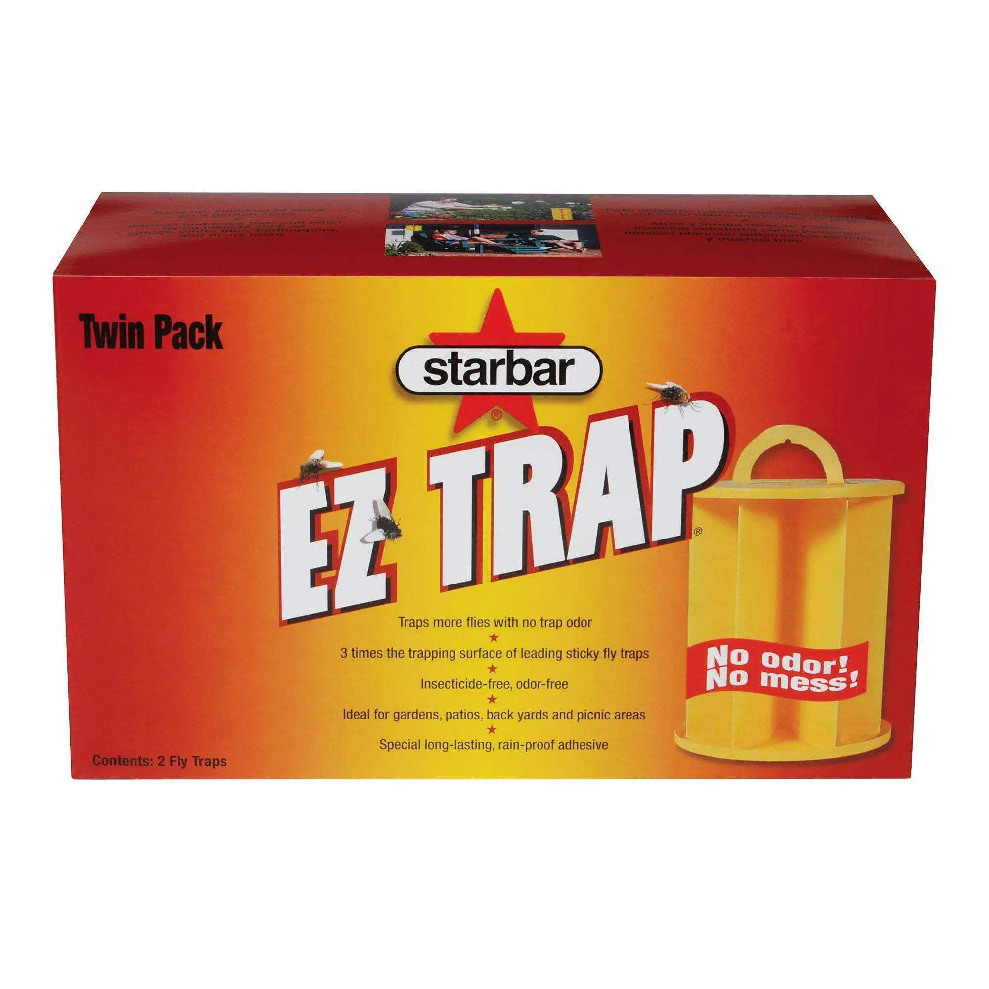 Starbar EZ Fly Trap Odor Free Sticky Glue Insect Killer
