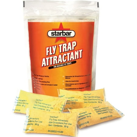 Starbar Fly Trap Attractant Refill - Trap Refill, Waterproof Powder - 8 x 30 g Pouches