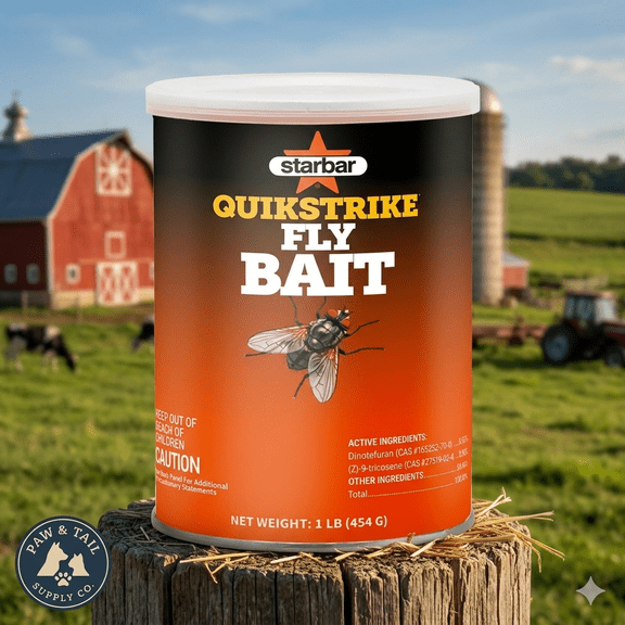 Starbar Quikstrike Fly Bait 1 Pound, 1-Lb, Attracts and kills house flies