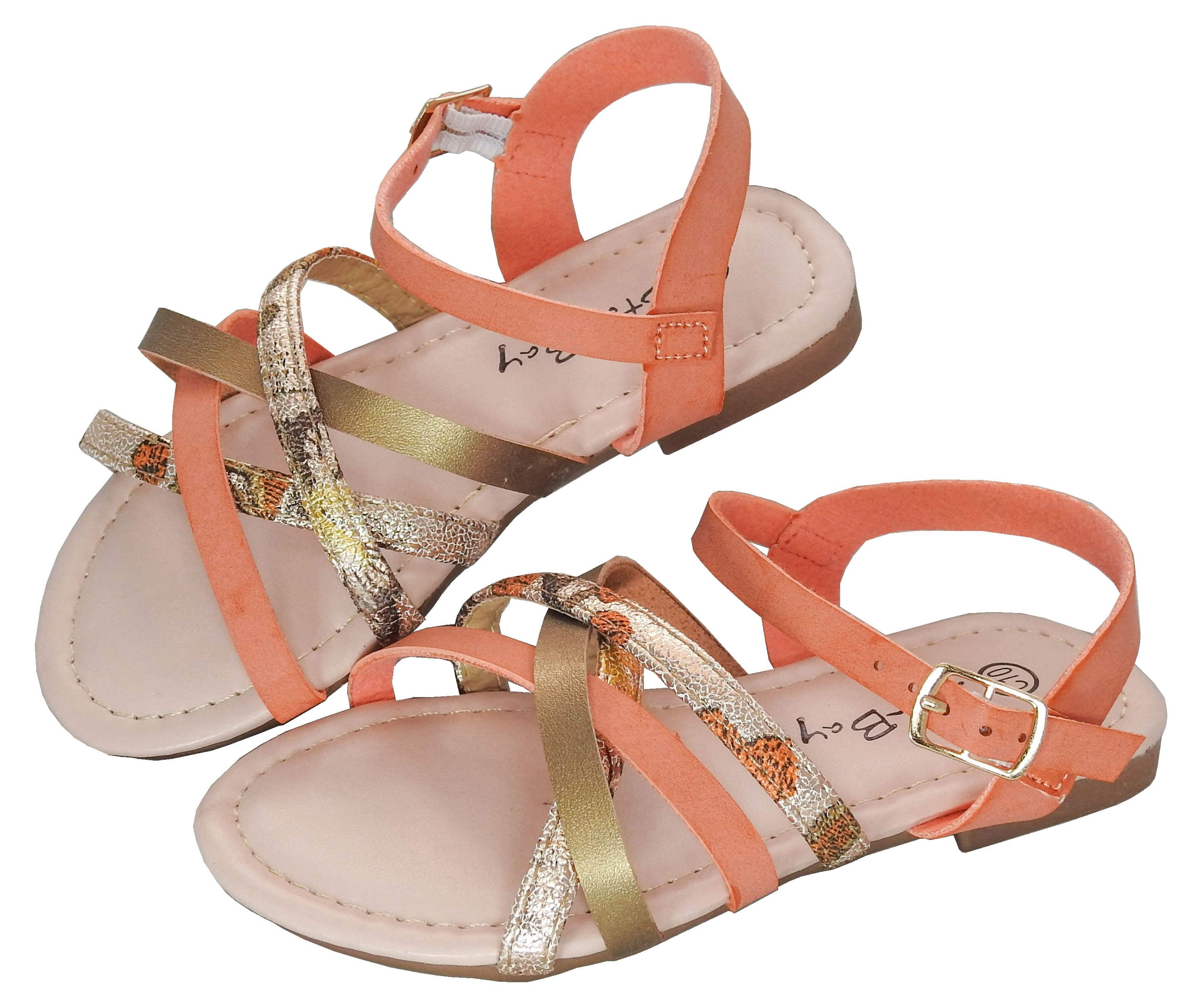 Starbay Little Kids Strappy Sandals in Coral Walmart Business Supplies