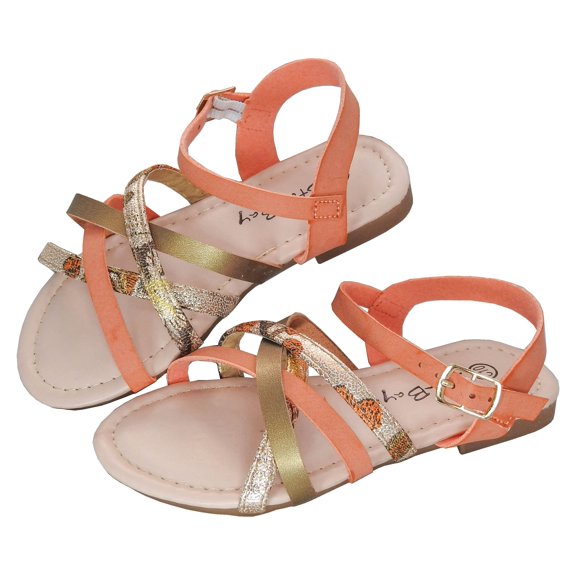 Starbay Little Kids Strappy Sandals in Coral
