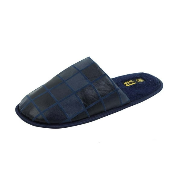 Starbay Men's Faux Suede Slide Warm Slip-on Hotel House Indoor Slippers