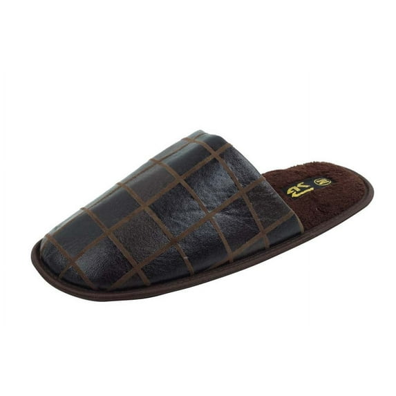 Starbay Men's Faux Suede Slide Warm Slip-on Hotel House Indoor Slippers