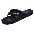 thumbnail image 1 of Starbay Women's Canvas upper and Insole EVA Outsole Casual Thong Flip Flop Flat Comty Sandals, 1 of 2