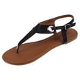 thumbnail image 1 of Starbay Women's Fashion Bold Retro Summer Beach Thong Gladiator Sandals Flats, 1 of 2