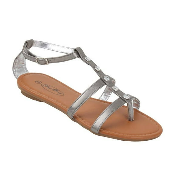 Starbay Women's Fashion Rhinestone Studded Strappy Summer Beach Gladiator Sandals Flats