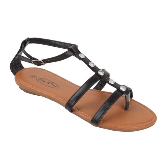 Starbay Women's Fashion Rhinestone Studded Strappy Summer Beach Gladiator Sandals Flats