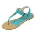 thumbnail image 1 of Starbay Women's Flower Pin T-Strap Flats Sandals, 1 of 3