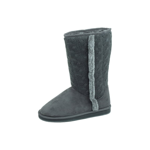 Starbay Women's Knitted Sweater Style Faux Suede Boots