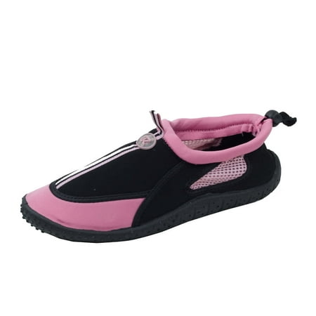 Starbay Women's Slip-On Water Shoes With Toggle Strap, Center Stripe (#2905)