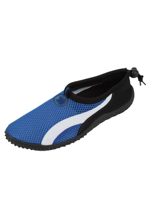 Women's Slip-On Water Shoes With Toggle Strap, Wave Stripe (#2906)