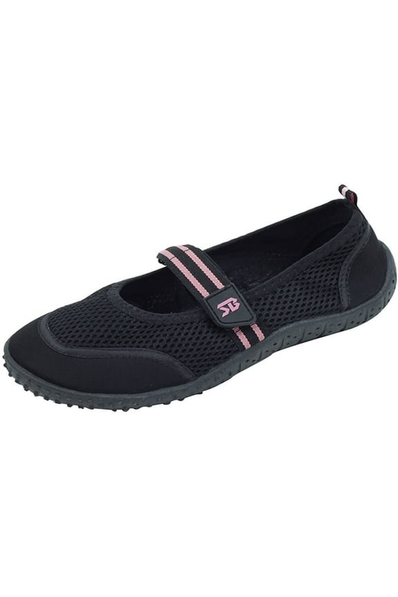 Women's Slip-On Water Shoes with Hook-and-Loop Strap