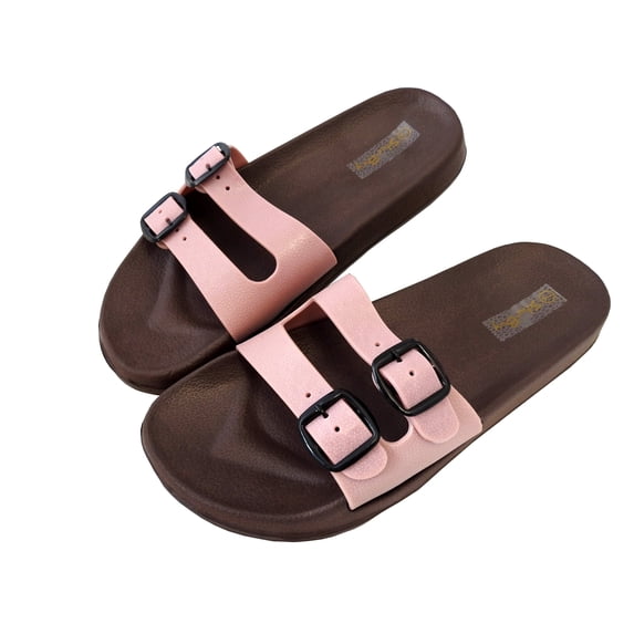 Starbay Women's Slipper Double Strap Buckles Open Toe Sandals