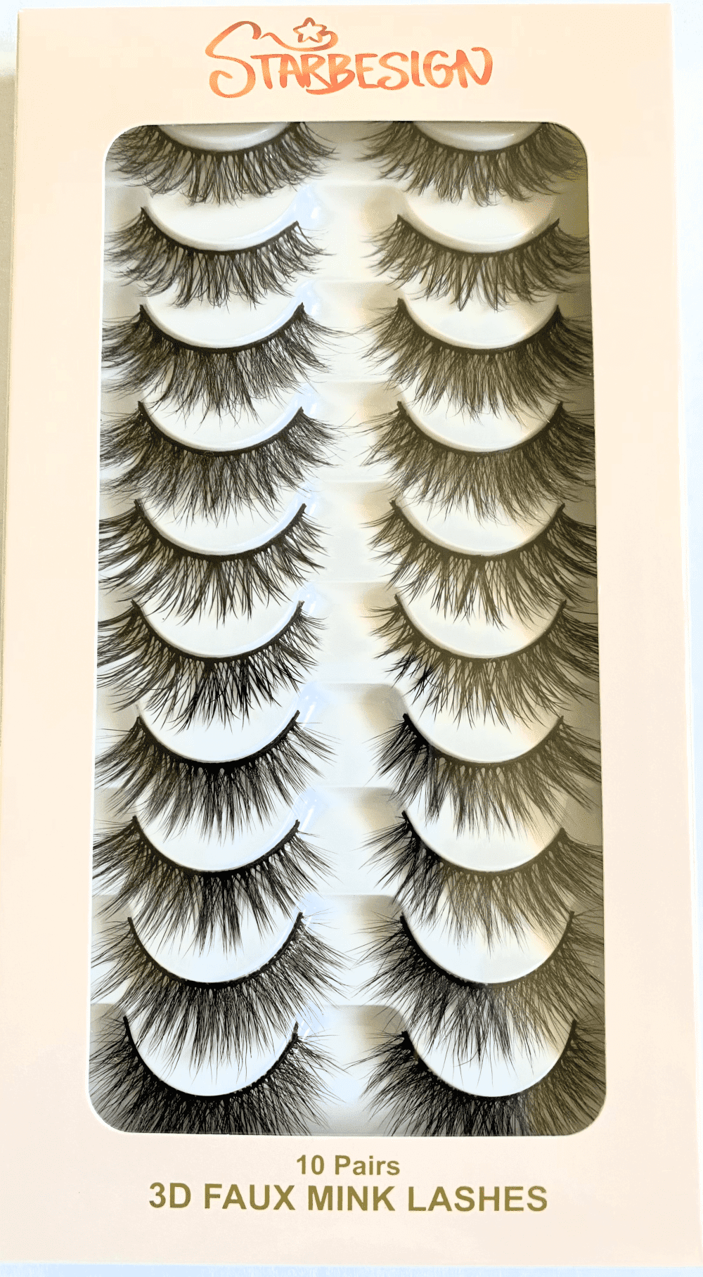 Starbesign Lashes Faux Mink 10 Pairs (Combo Glamorous 1)