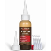 Light Brown Medium CA Glue Premium Cyanoacrylate Super Glue Crack Filler 150 CPS Viscosity, for Woodworking, Woodturning, Carpentry, Guitar, 2oz
