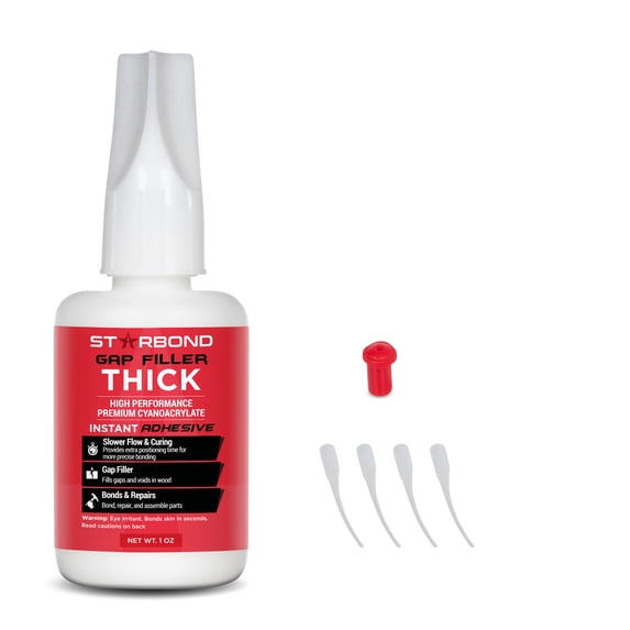 Starbond Clear "Gap-Filler" Thick Cyanoacrylate (CA) Glue - 1oz