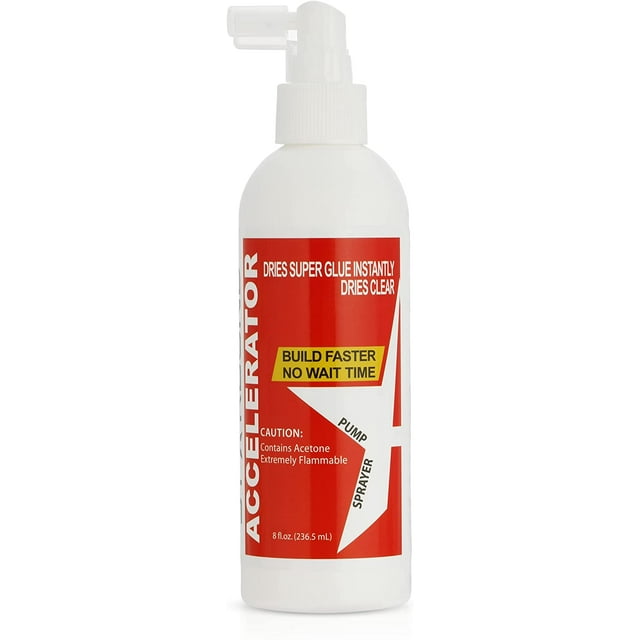 Starbond Instant Set ACCELERATOR (Activator) for CA Super Glue, Pump Sprayer Bottle (8 ounce