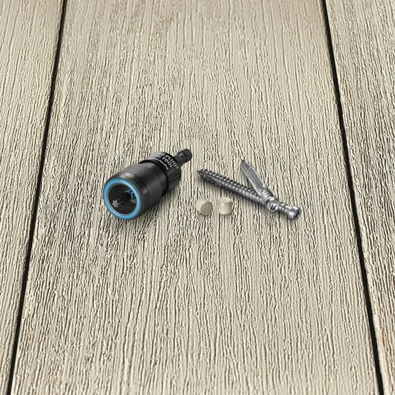 Starborn 5001386 Wolf No. 10 x 2.75 in. Star Trim Head Epoxy Coated Carbon Steel Deck Screws & Plugs Kit