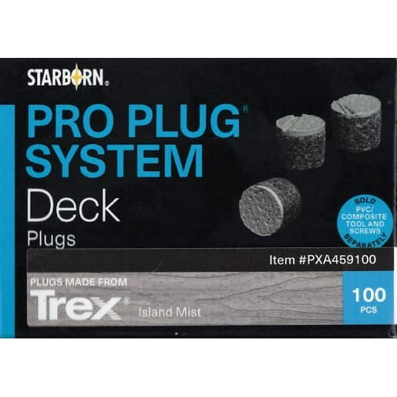 Starborn Pro Plug System Deck Pugs Trex Island Mist