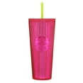 thumbnail image 1 of Starbuck 24oz Iridescent Magenta Double-Walled Tumbler, 1 of 2