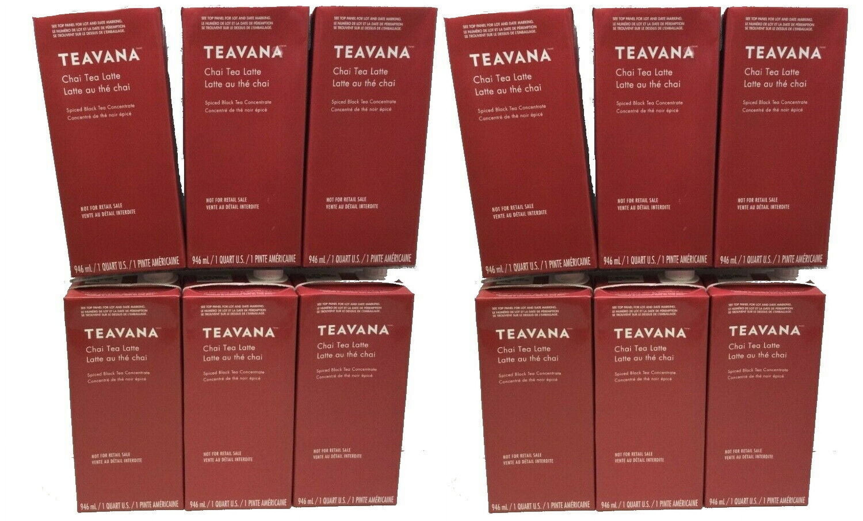 Starbuck's Teavana Chai Tea Latte Concentrate Spiced Black Tea