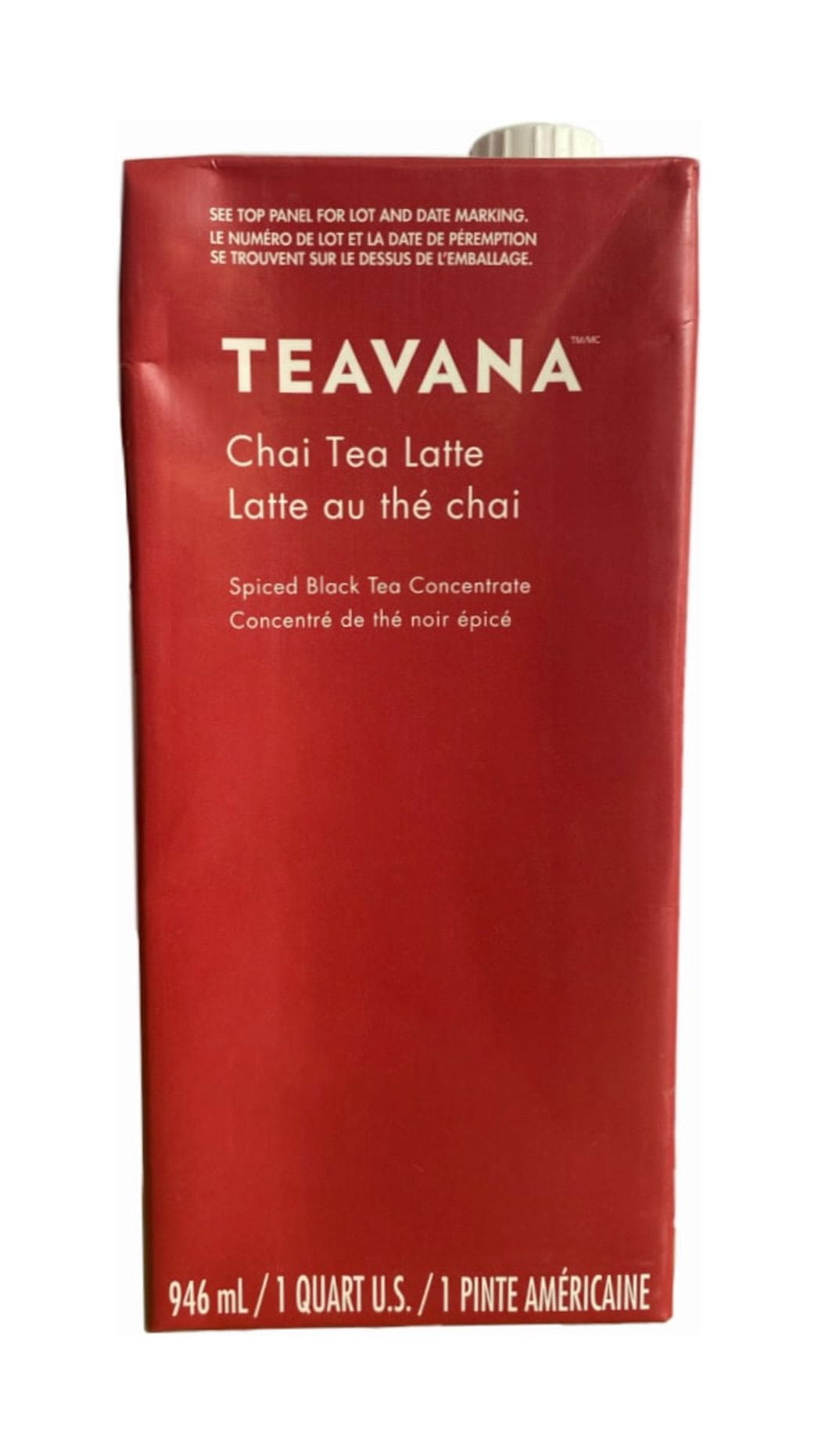 Starbuck's Teavana Chai Tea Latte Concentrate Spiced Black Tea