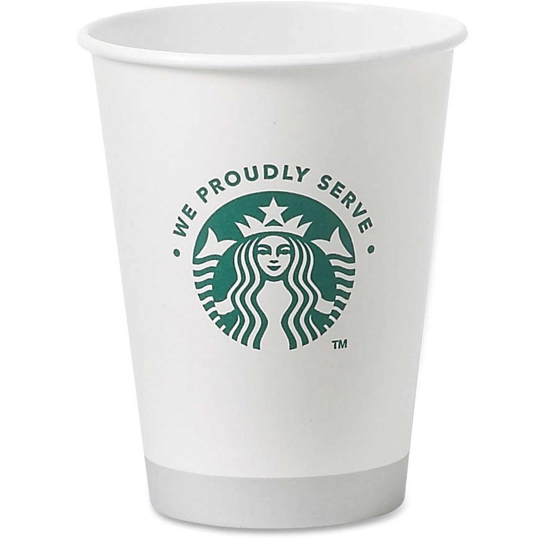 Starbucks 12oz Hot Cups, White, 1000 / Carton (Quantity) 