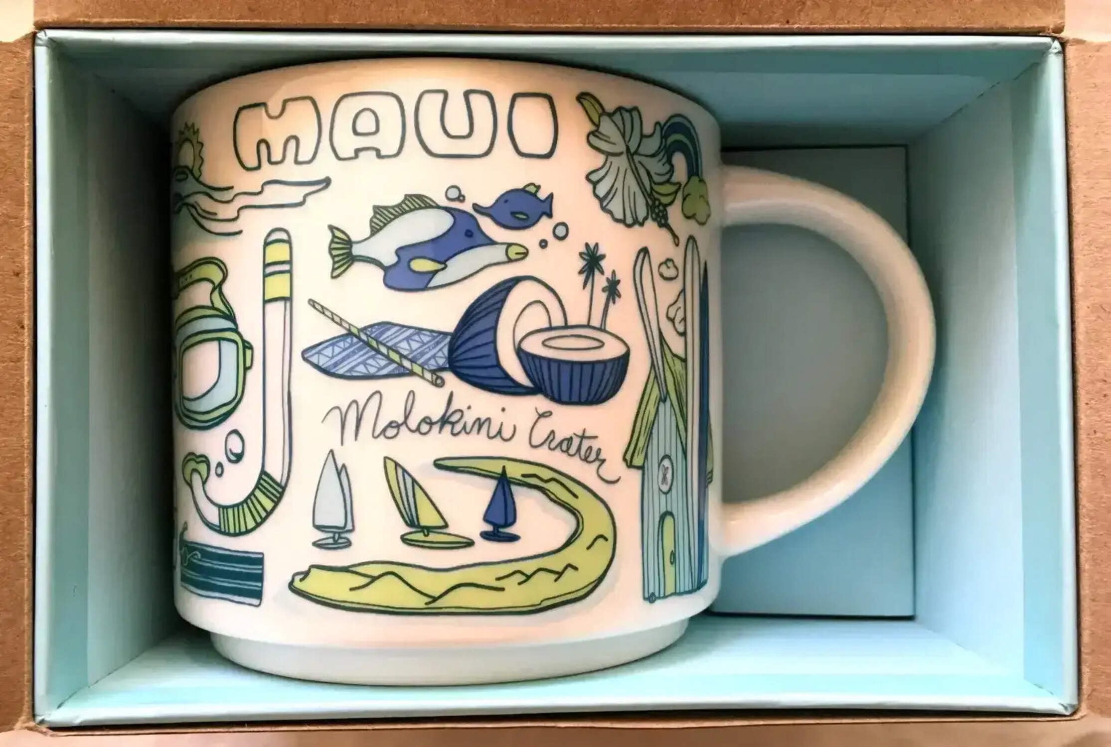 Starbucks 2018 Been There Series Maui 14 ounce collector coffee mug NEW