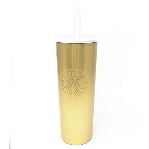 Starbucks 2019 Holiday Season GLITTER GRADIENT GOLD COLD CUP (24 OZ)