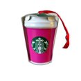 thumbnail image 1 of Starbucks 2021 Christmas Holiday Ornament Hot Pink To Go Ceramic Cup, 1 of 2