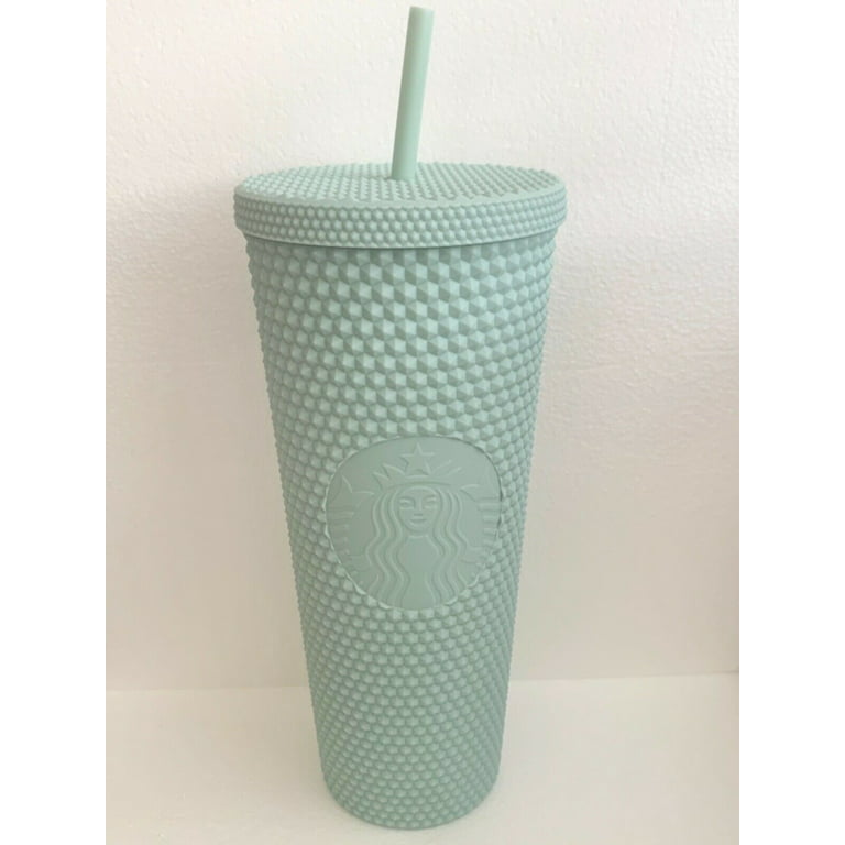 Starbucks 2021 Christmas Holiday Studded Matte Mint Green Tumbler Cold Cup,  Venti 24 oz 