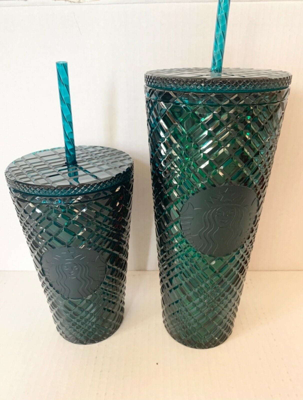 Starbucks 2021 Holiday Christmas Studded Dark Green Jeweled