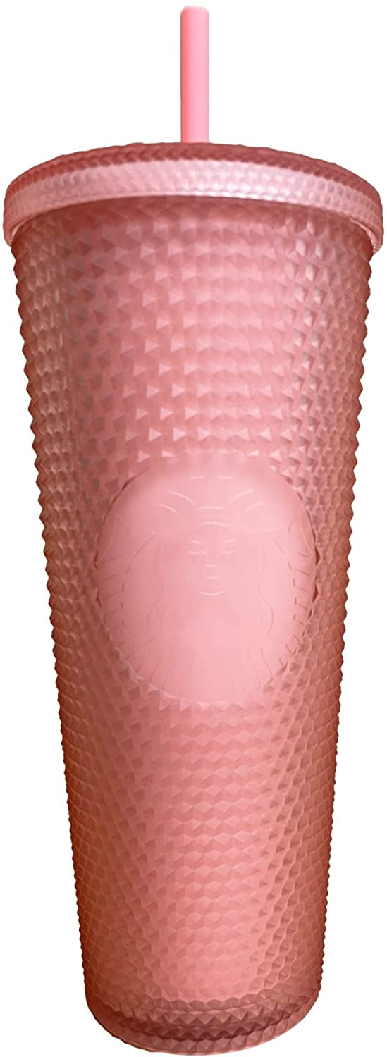 Starbucks 2021Valentine's Day Pink Hearts and Lips Soft Touch Matte Tumbler  24oz