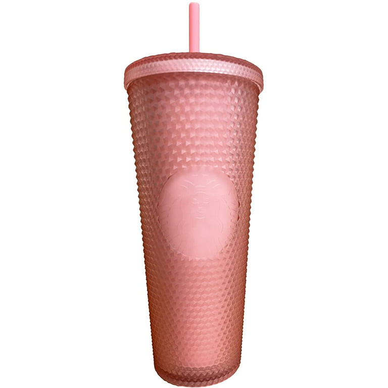 NEW Starbucks studded tumbler with straw 710 ML / 24 OZ MATT HOT PINK Sippy  Cup