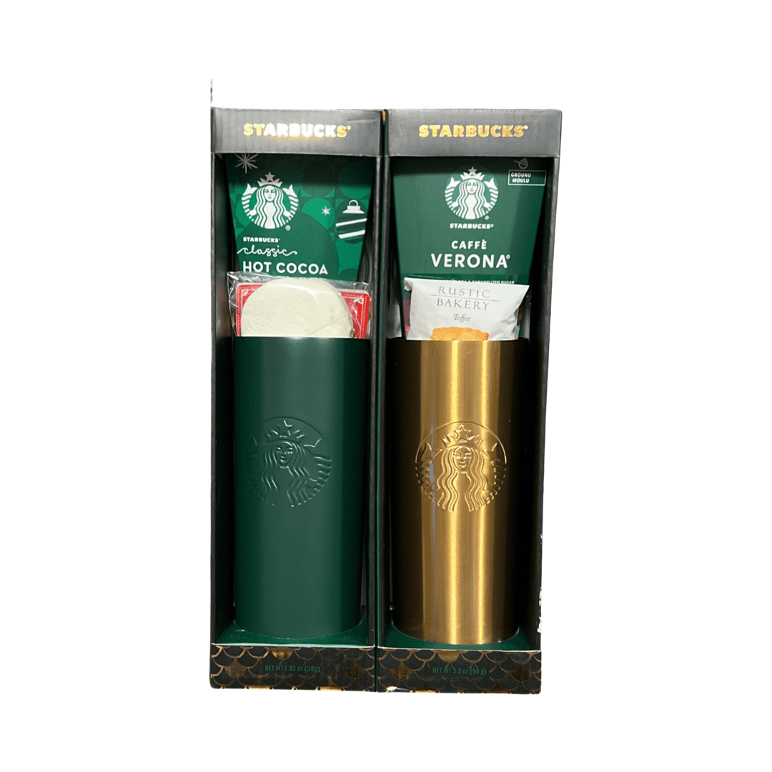 Costco Starbucks Tumbler Holiday Blend Coffee 70g Gift Set, Stainless Steel