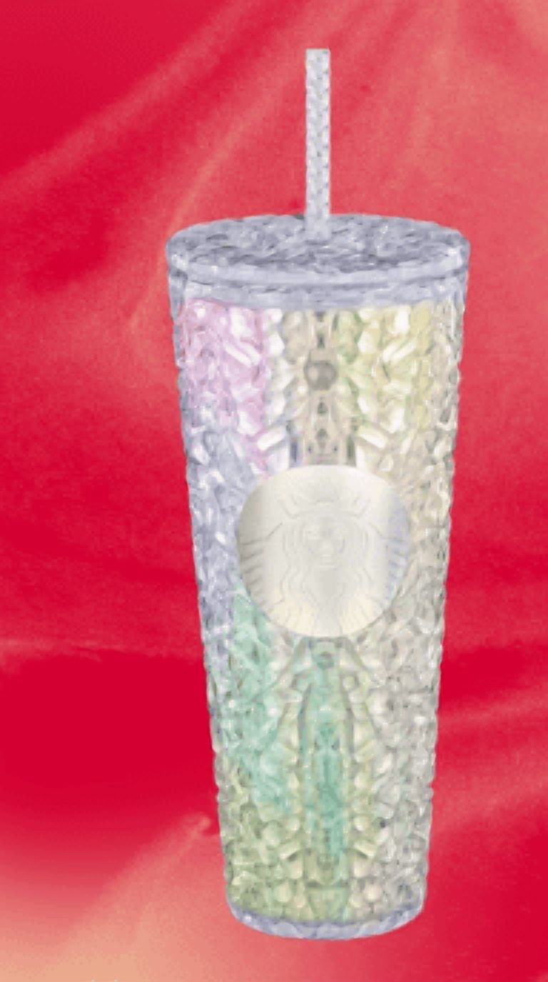 Starbucks 24oz Silver Gem 2024 Venti Studded Tumbler Cold Cup