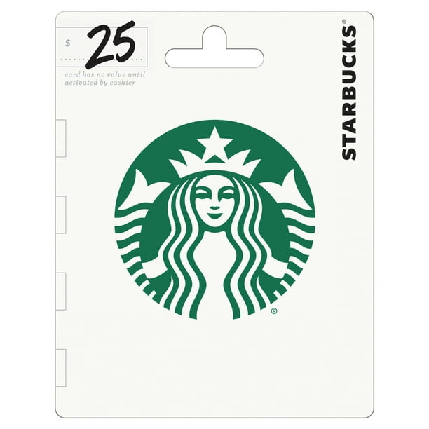 Starbucks $25 Card | Gift cards prepaid for retail stores