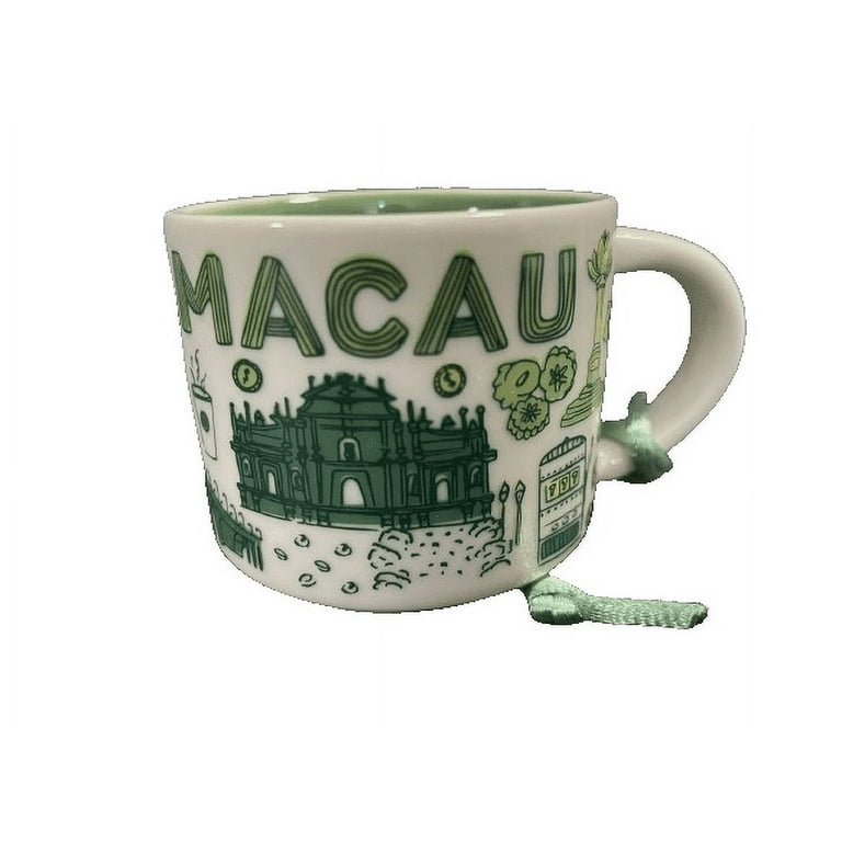 mocomocoスターバックス2点 Starbucks 2oz Mini Demitasse Macau, China Ceramic Espresso Mug
