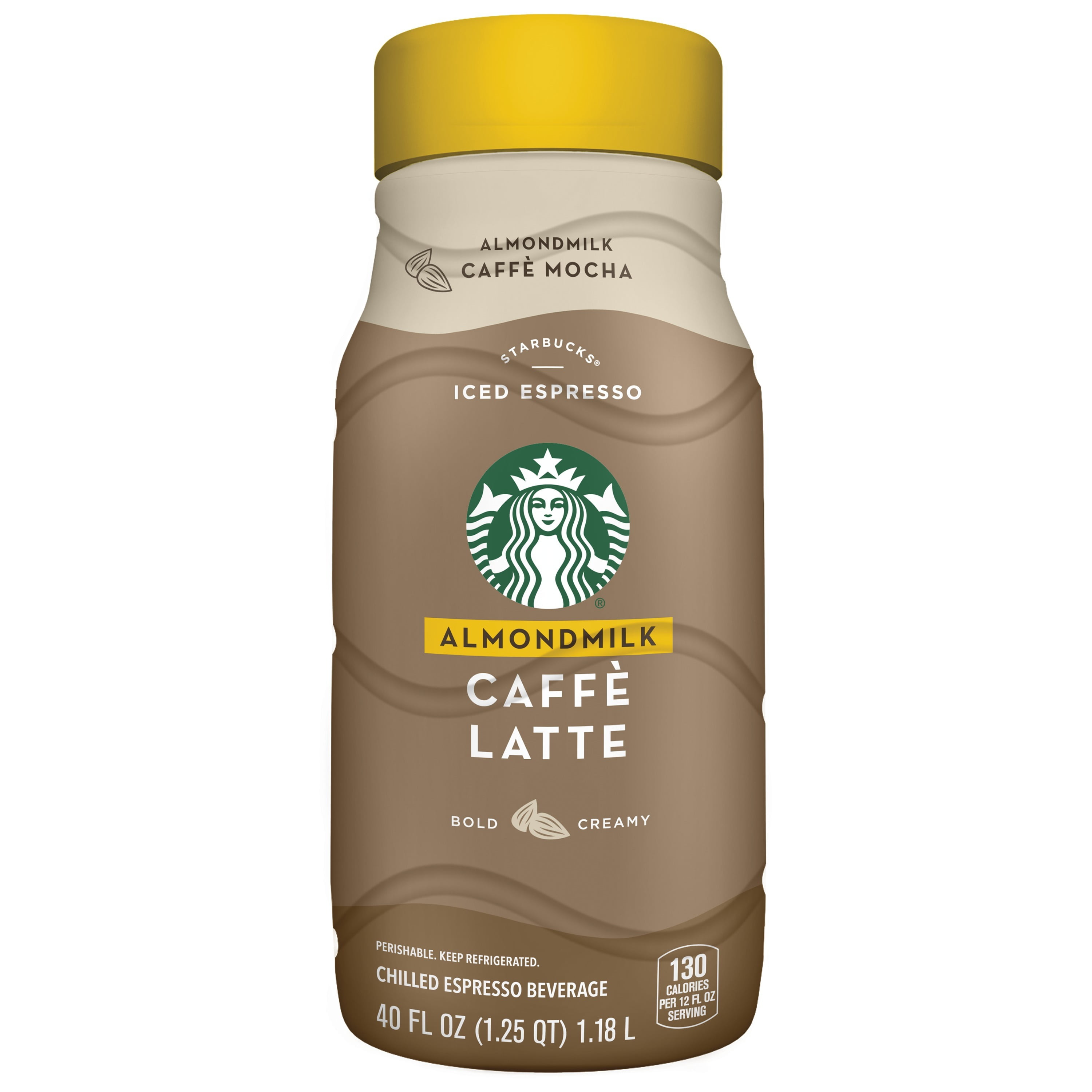 Starbucks Almondmilk Iced Espresso Cafe Latte, 40 Oz Bottle