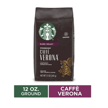 Starbucks Arabica Beans Caffè Verona, Dark Roast Ground Coffee, 12 oz