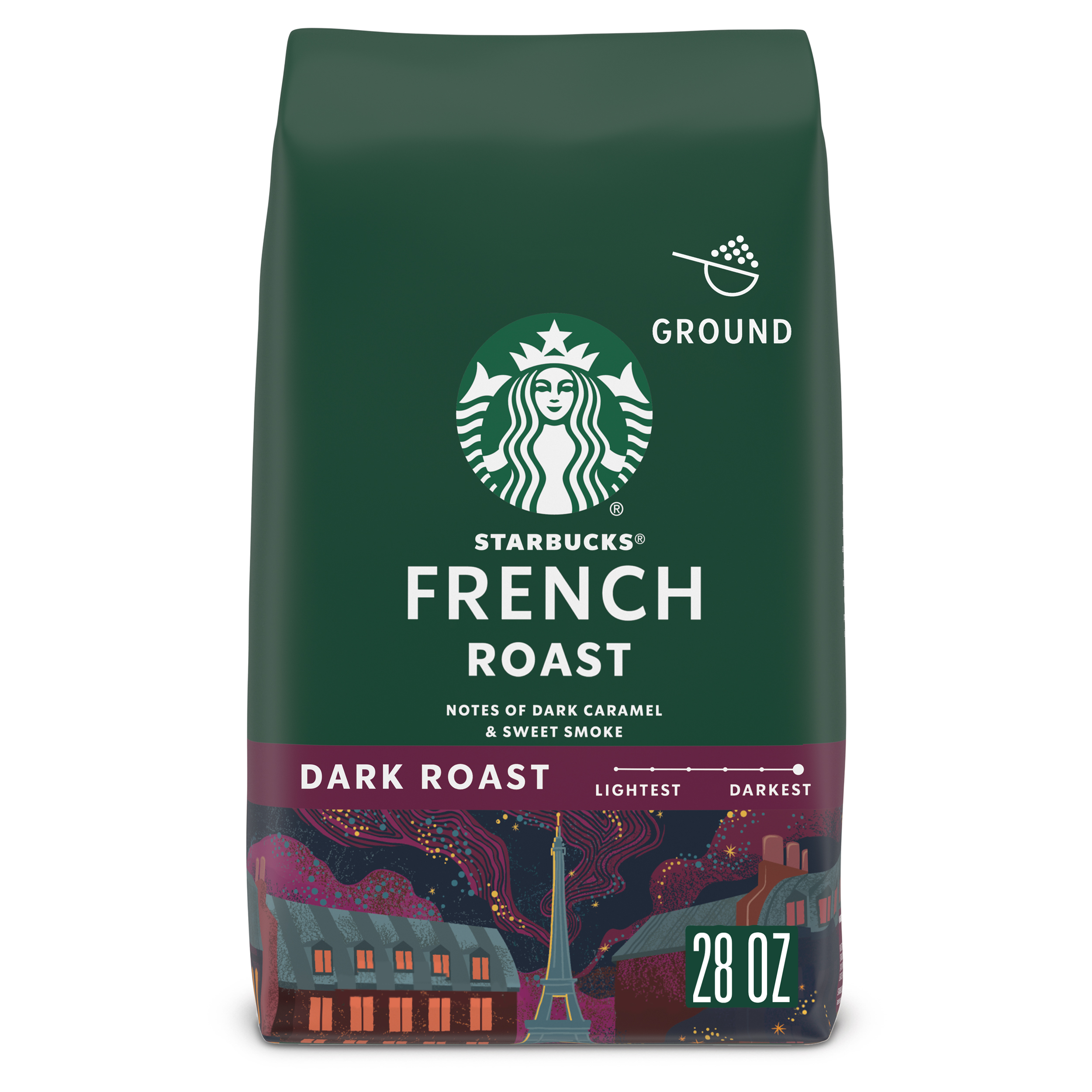 Starbucks Arabica Beans French Roast, Dark Roast, Ground Coffee, 28 oz - image 1 of 8