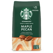 Starbucks Maple Pecan, Ground Coffee, Flavored Roast Hot or Iced Coffee, 17 oz