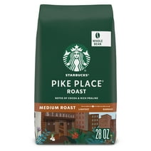 Starbucks Arabica Beans Pike Place Roast, Medium Roast, Whole Bean Coffee, 28 oz