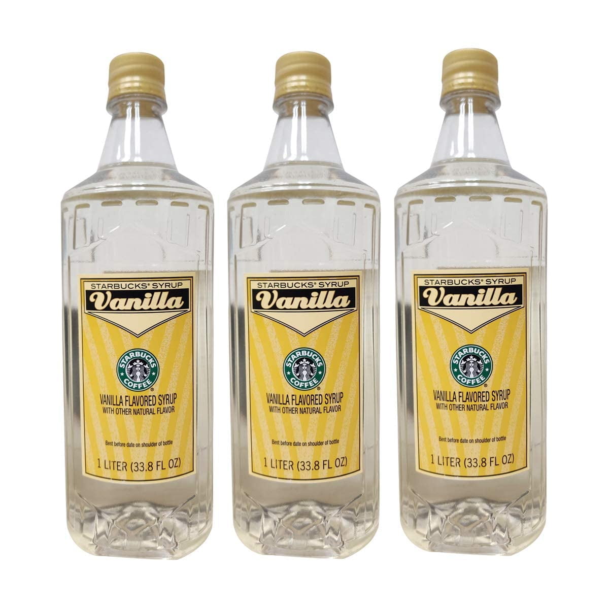 Starbucks Authentic Flavoring Syrup For Coffee And Tea, (Vanilla, 3