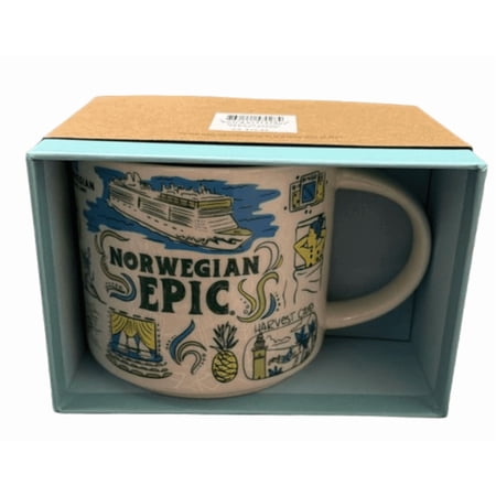 Starbucks Been There Norwegian Cruise Line Epic Ship Coffee Mug New with Box